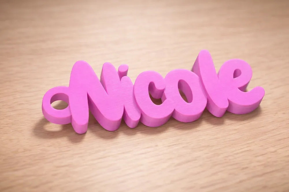 Custom 3D Printed Name Keychain