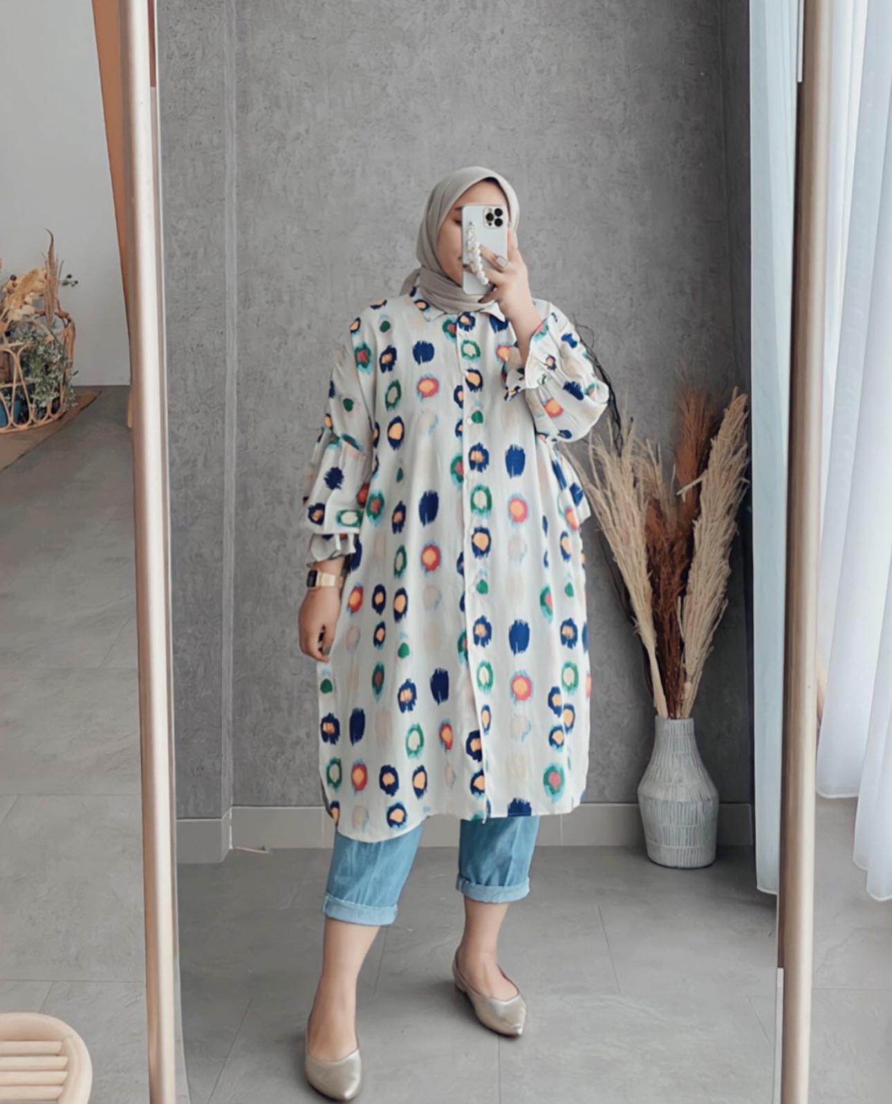 POLKA DOT MULTICOLOR TOP