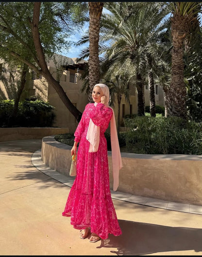 Amira Floral Breeze Maxi Dress”