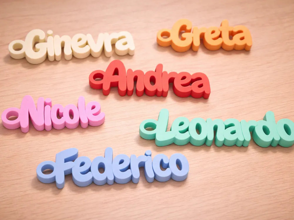 Custom 3D Printed Name Keychain