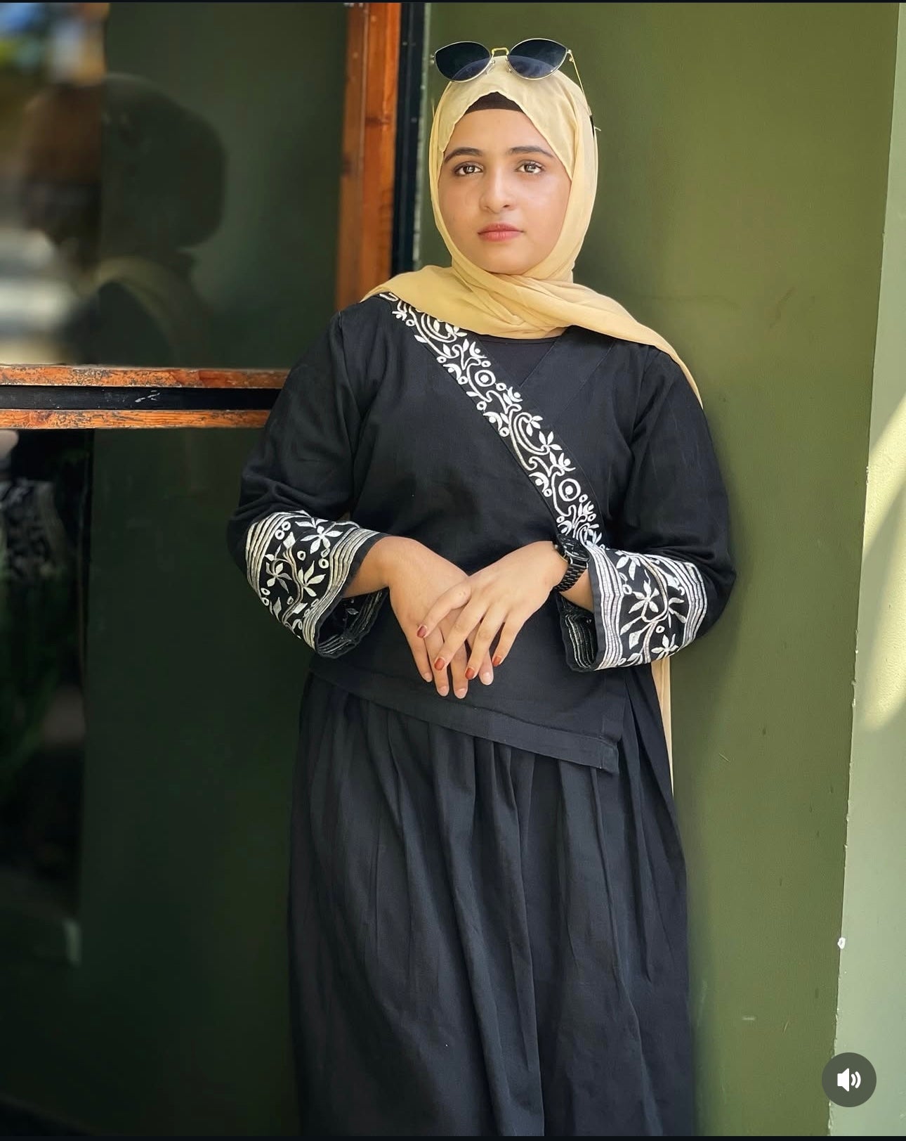 DENIM EMBROIDERY SKIRT AND TOP