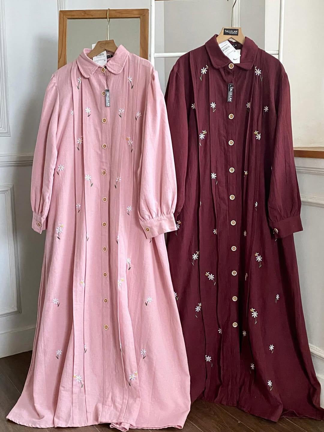 Floral Bloom Embroidery gown