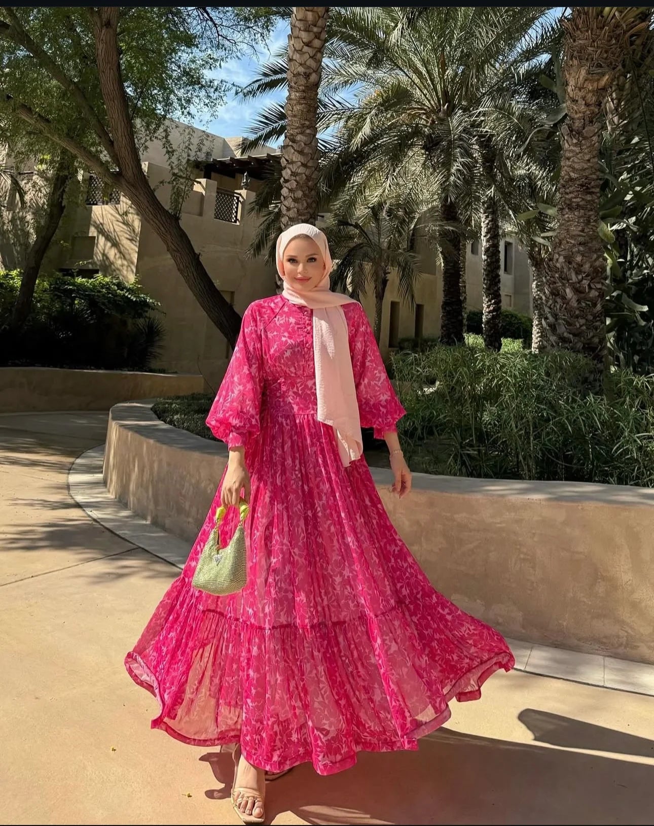 Amira Floral Breeze Maxi Dress”