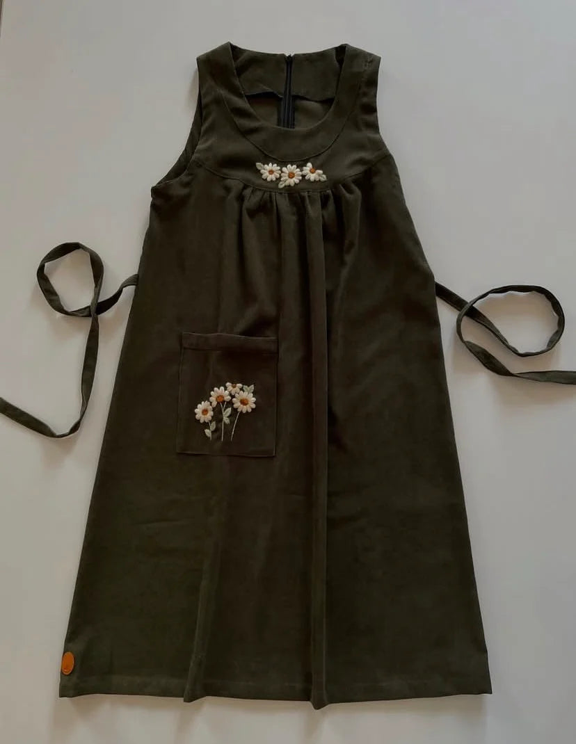 Automn meadow pinafore