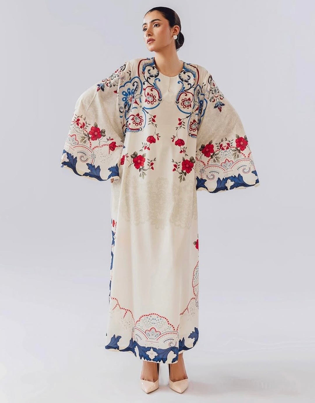 Ivory bloom kafthan