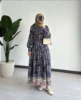 SAPPHIRE BLOOM DRESS