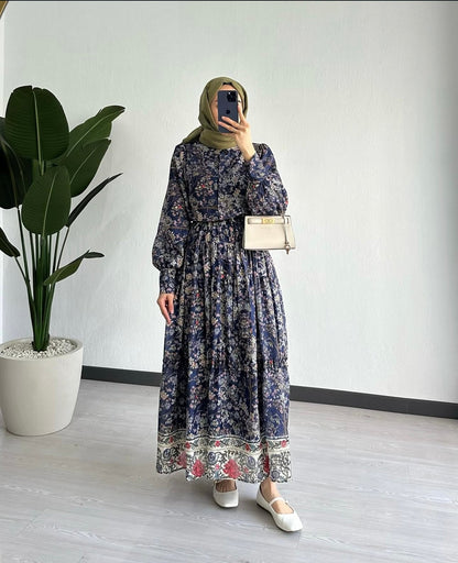 SAPPHIRE BLOOM DRESS