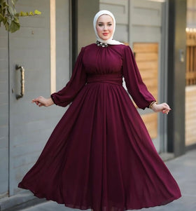 Georgette maxi dress