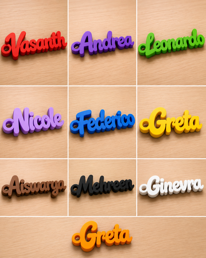 Custom 3D Printed Name Keychain