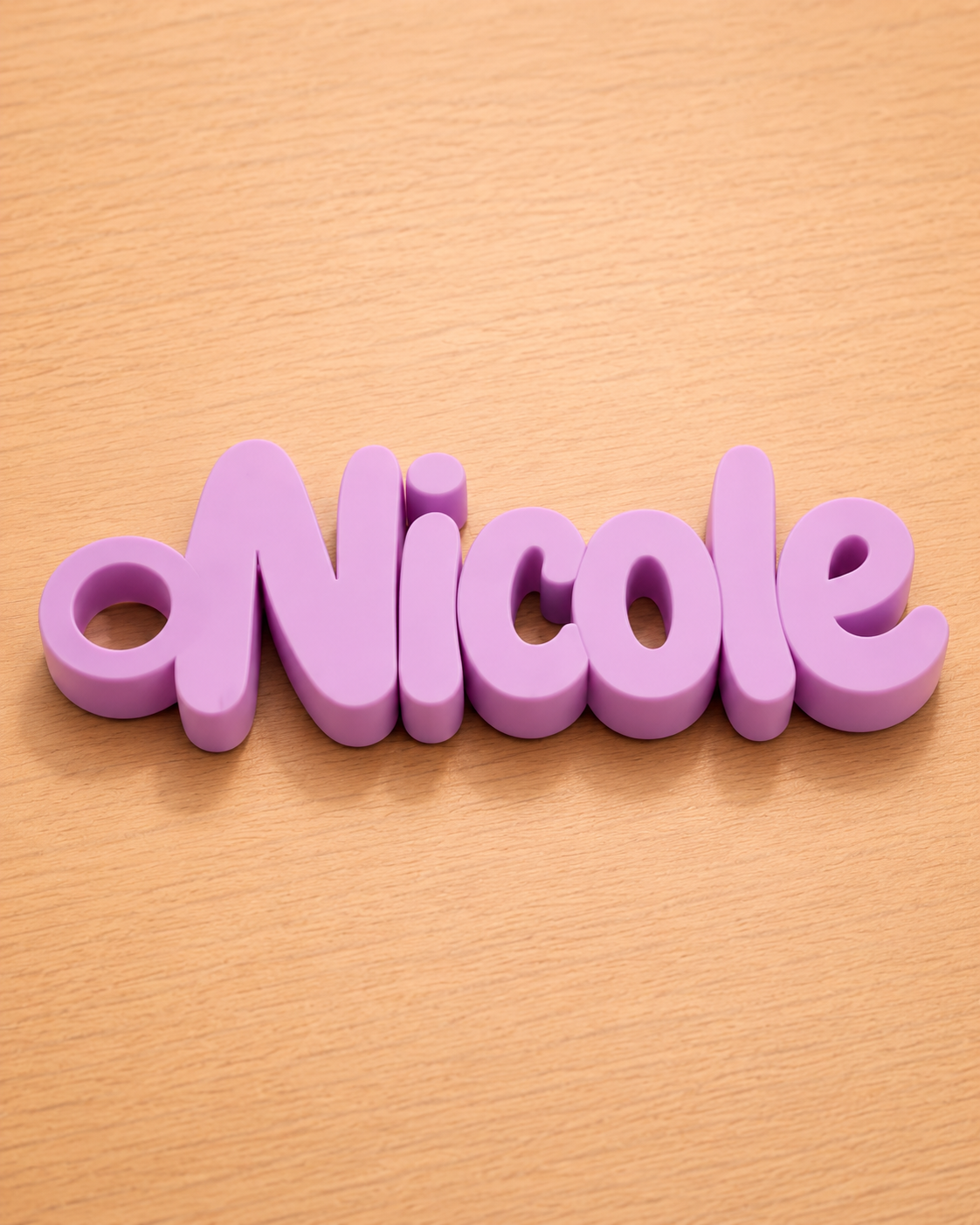 Custom 3D Printed Name Keychain