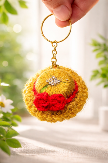 Premium Yellow Daisy Keychain — In Hand
