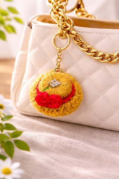 Premium Yellow Daisy Keychain