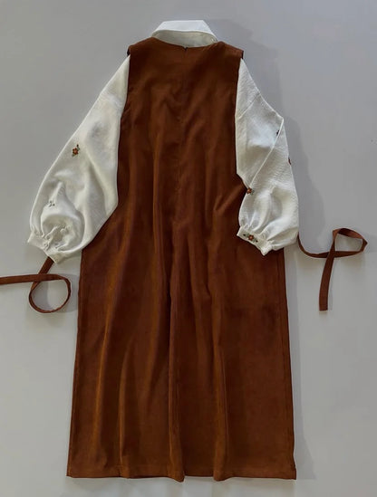 Automn meadow pinafore