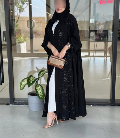 Handworked abaya