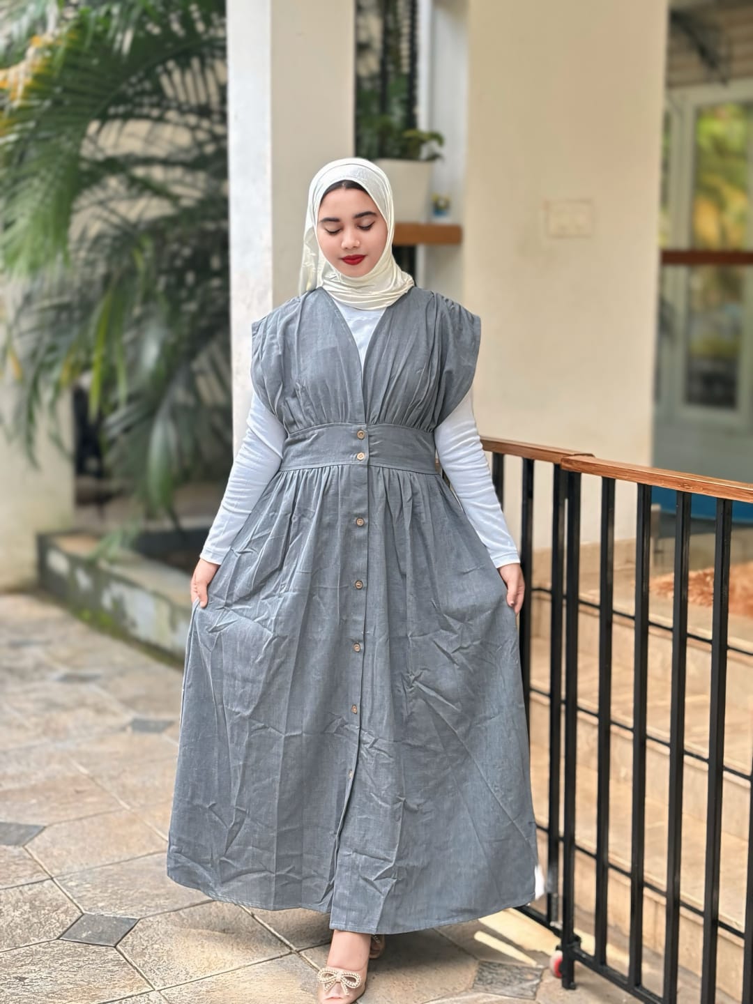 Modesty Denim Romper set