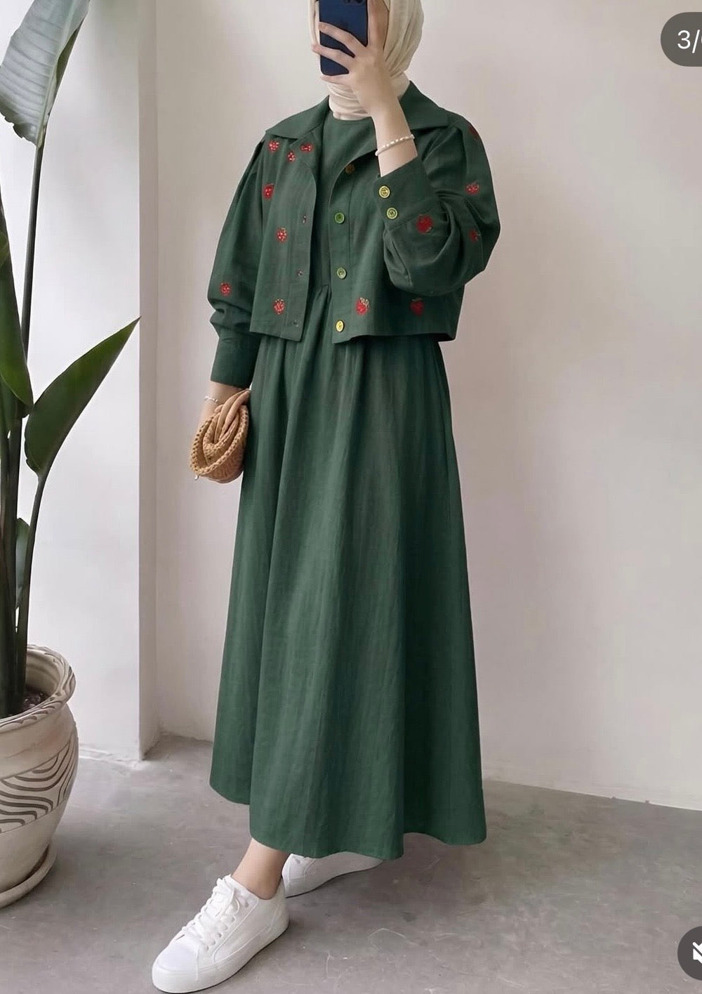 Midnight berry embroidered jacket dress