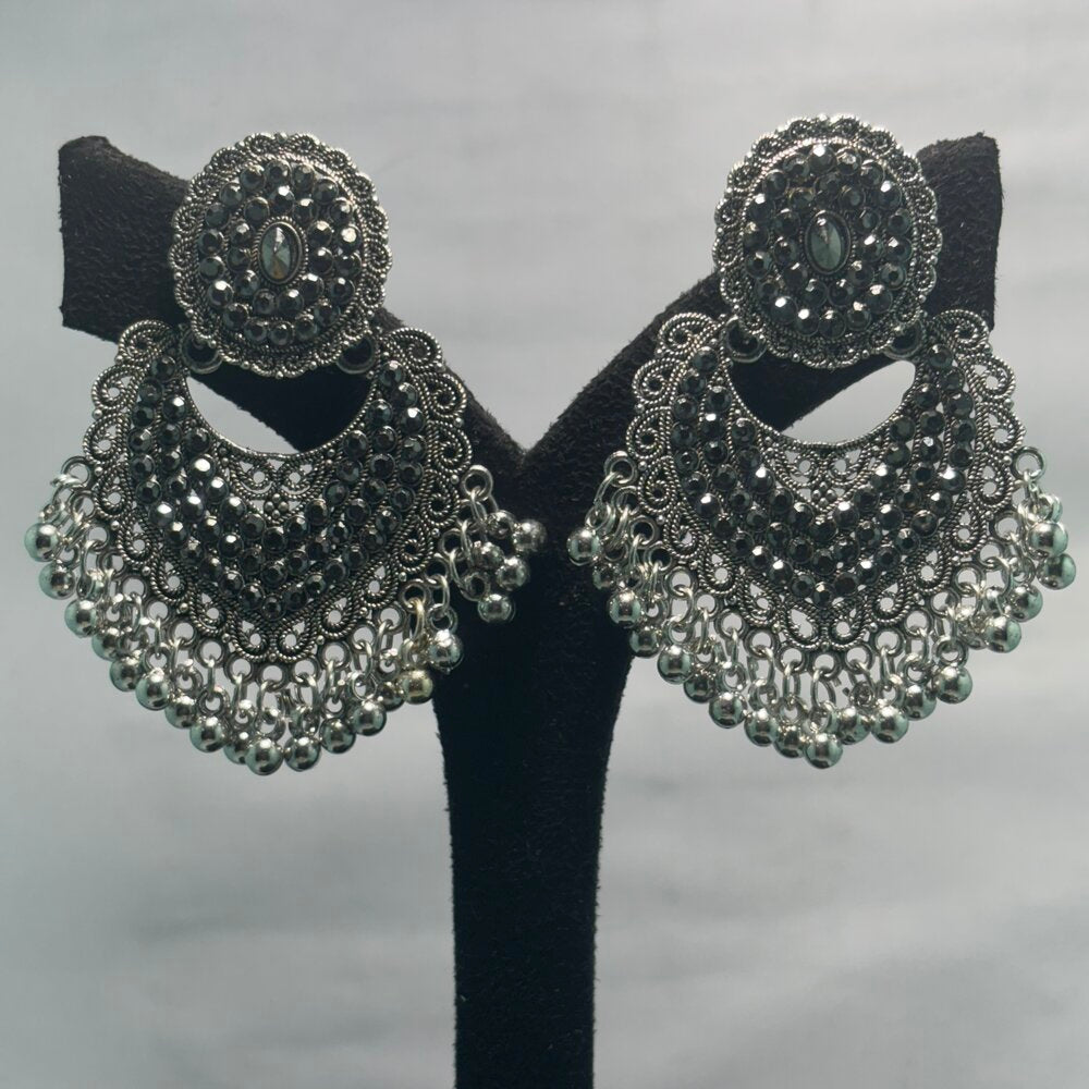 Oxidised Earrings - N002