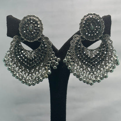 Oxidised Earrings - N002