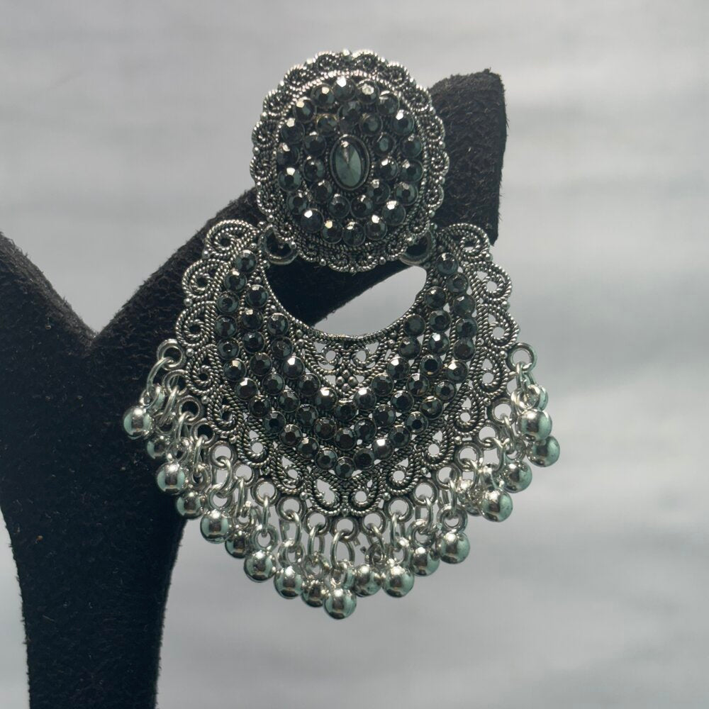 Oxidised Earrings - N002