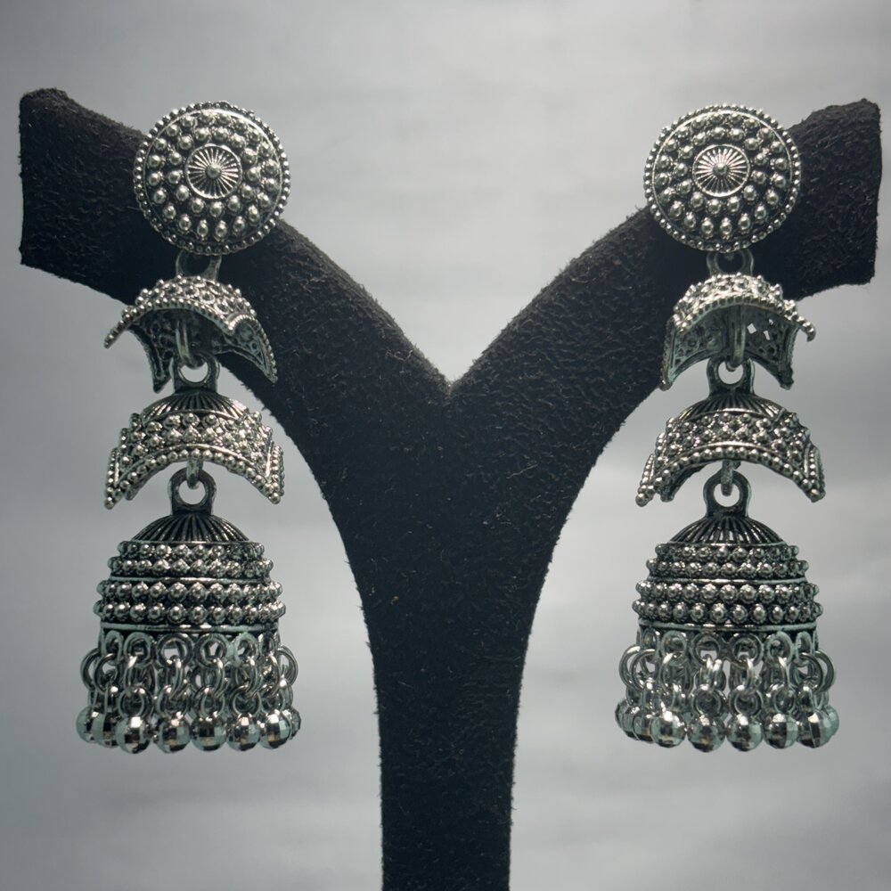 Oxidised Earrings - N003