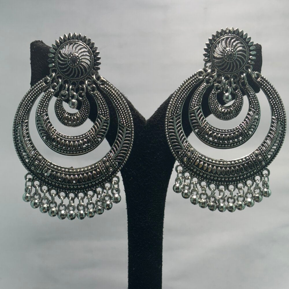 Oxidised Earrings - N005