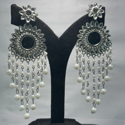Oxidised Earrings - N009