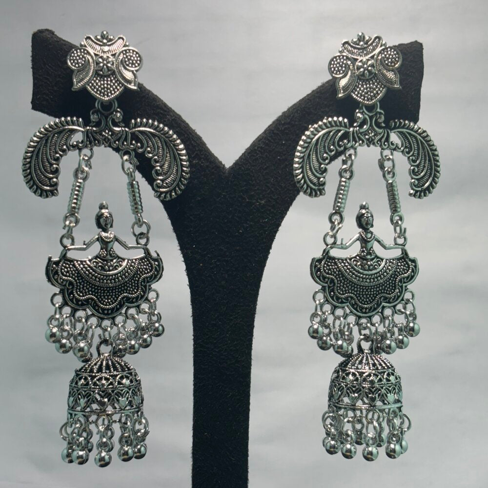 Oxidised Earrings - N015