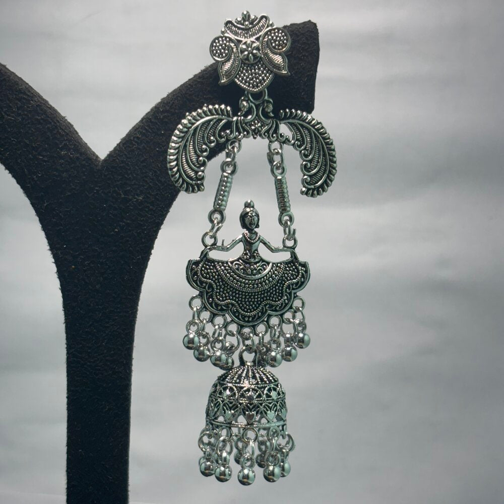 Oxidised Earrings - N015