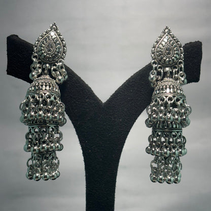 Oxidised Earrings - N021