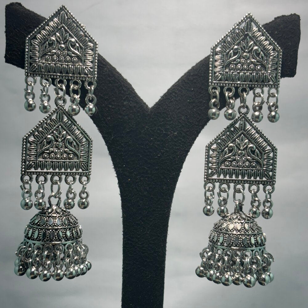 Oxidised Earrings - N022