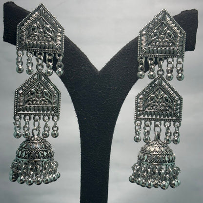 Oxidised Earrings - N022