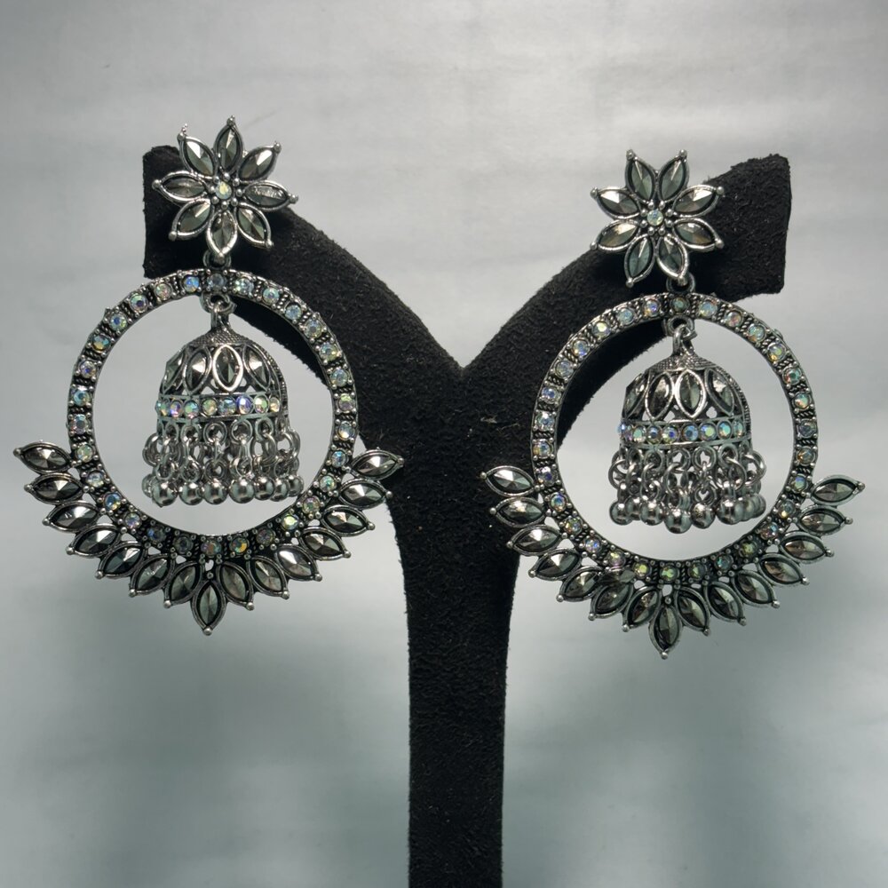 Oxidised Earrings - N028