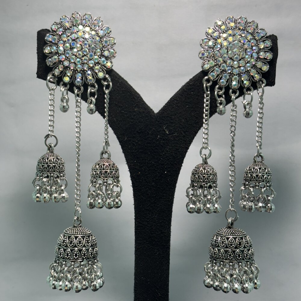 Oxidised Earrings - N034