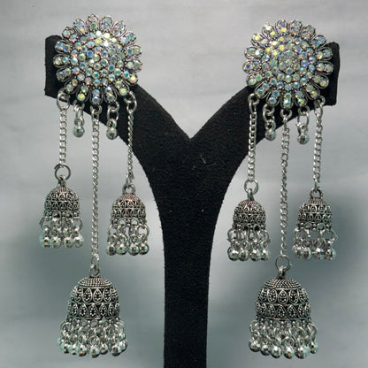 Oxidised Earrings - N034