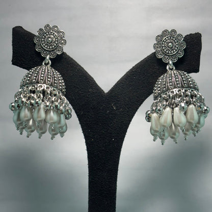 Oxidised Earrings - N036