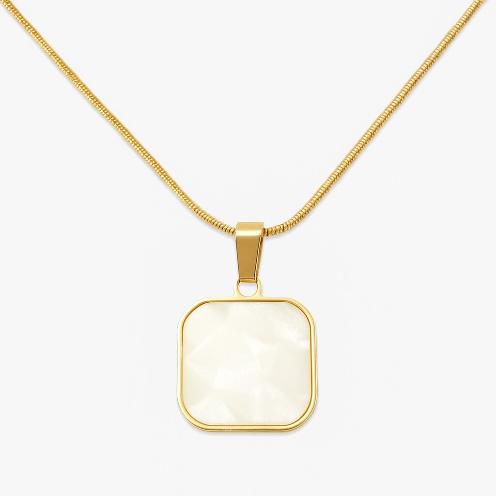 Square Pendant Necklace - N009