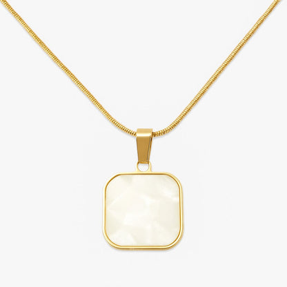 Square Pendant Necklace - N009