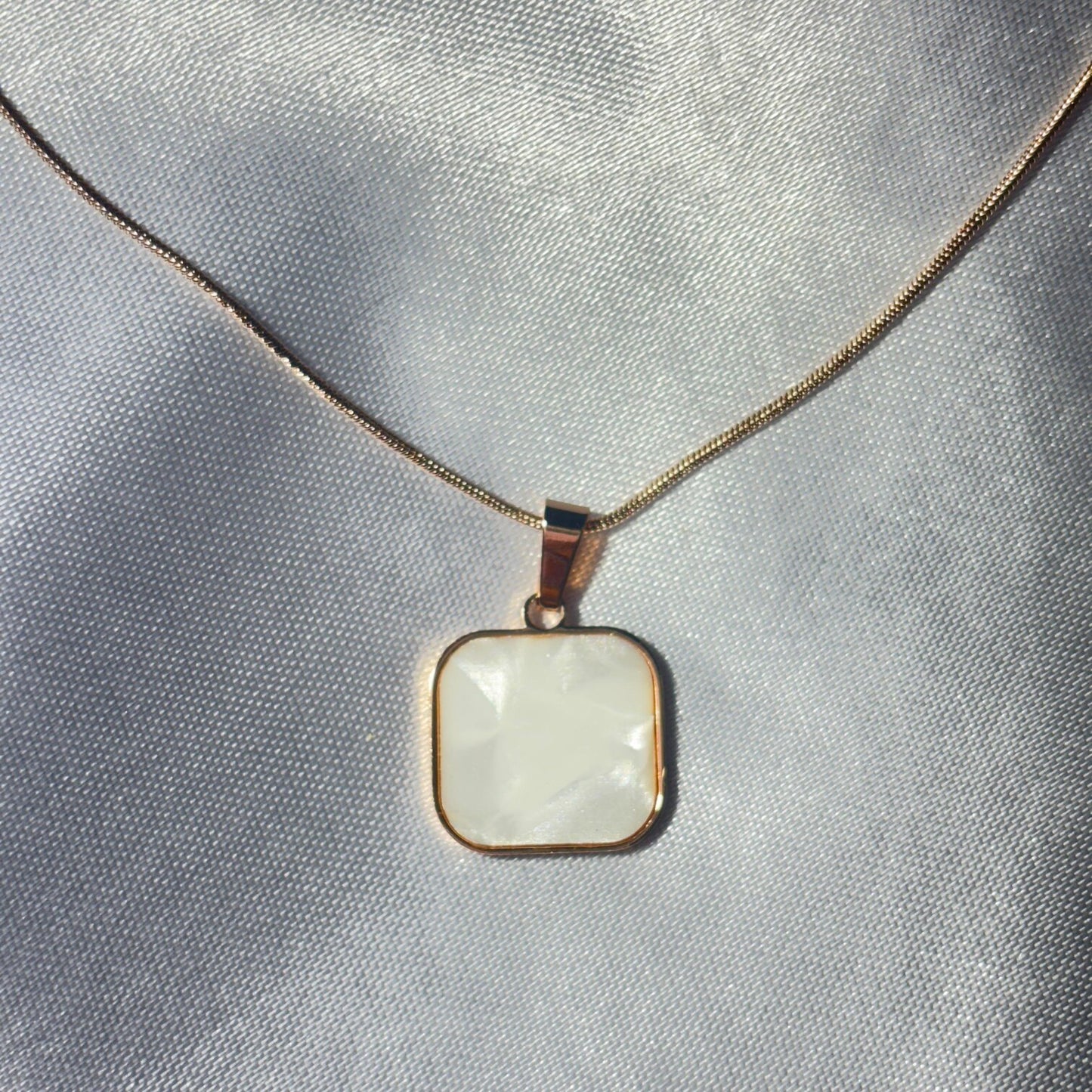 Square Pendant Necklace - N009