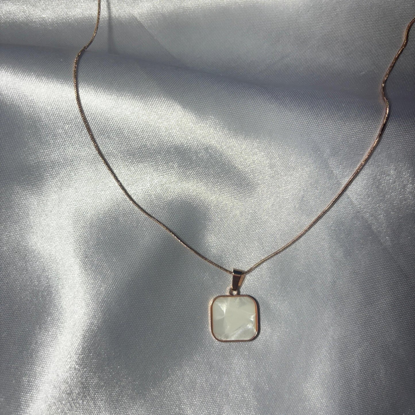 Square Pendant Necklace - N009