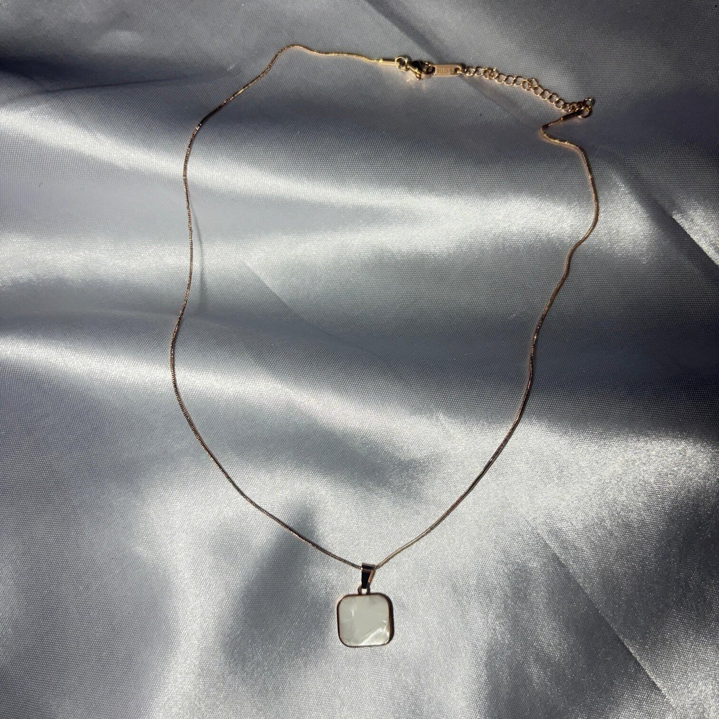 Square Pendant Necklace - N009