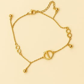 Gold Charm Bracelet - B002