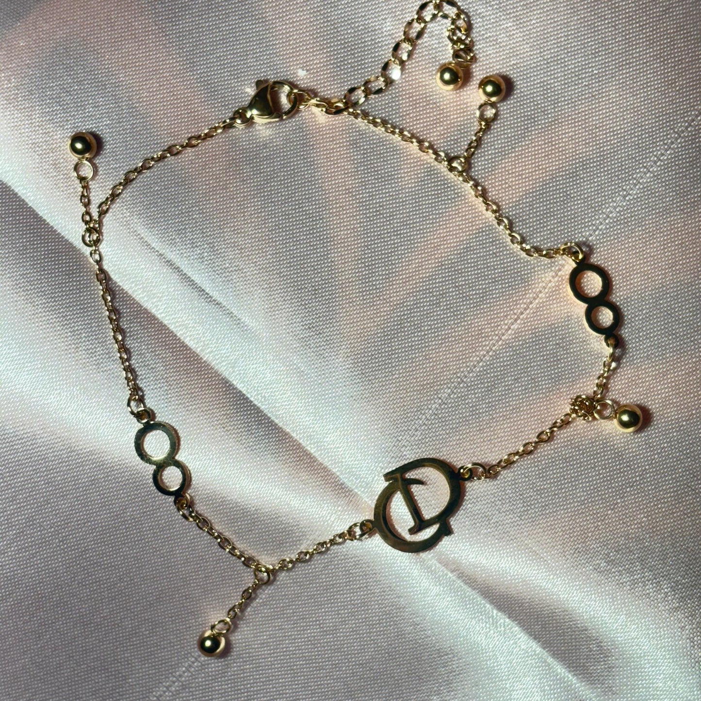 Gold Charm Bracelet - B002