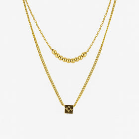 Double Layered Necklace - N010
