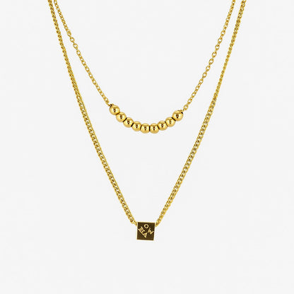 Double Layered Necklace - N010