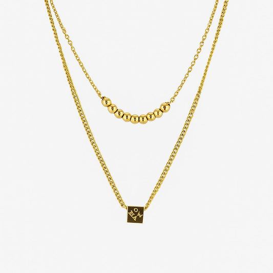 Double Layered Necklace - N010