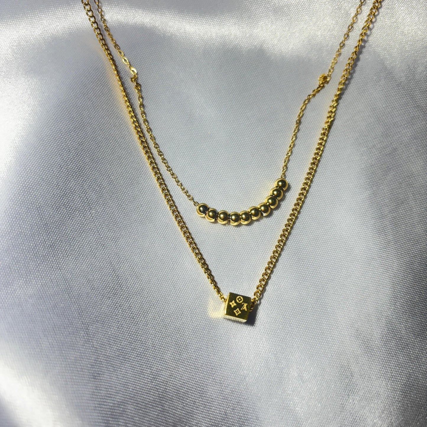 Double Layered Necklace - N010