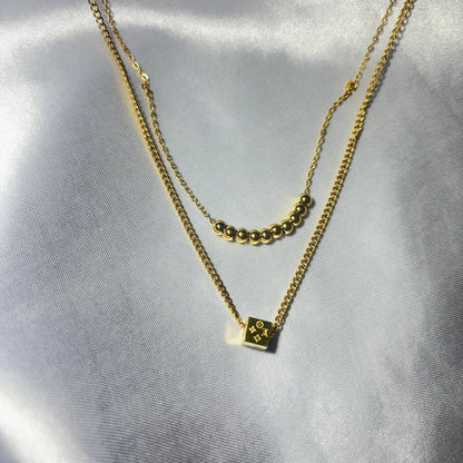 Double Layered Necklace - N010