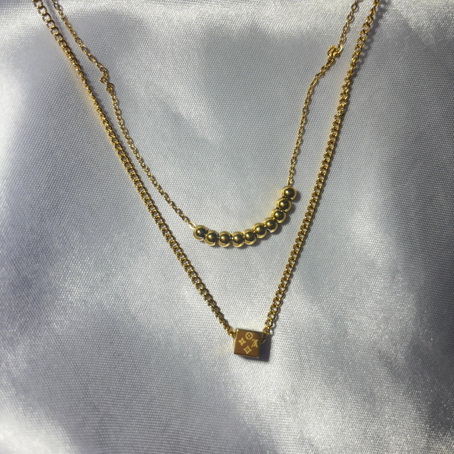 Double Layered Necklace - N010