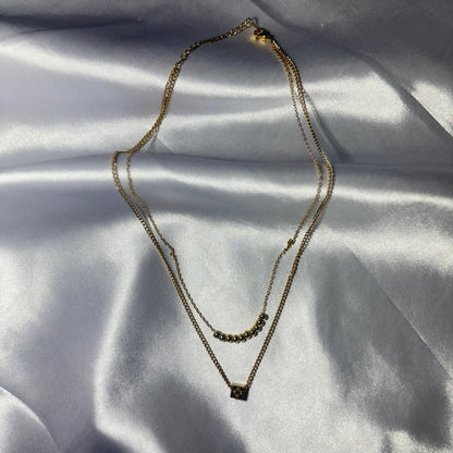 Double Layered Necklace - N010