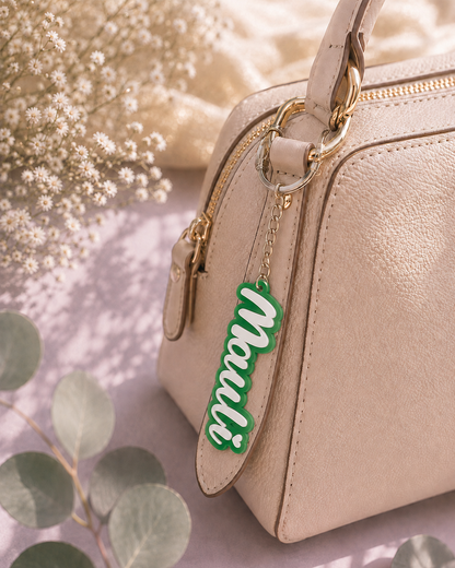 Candy name keychain in Green